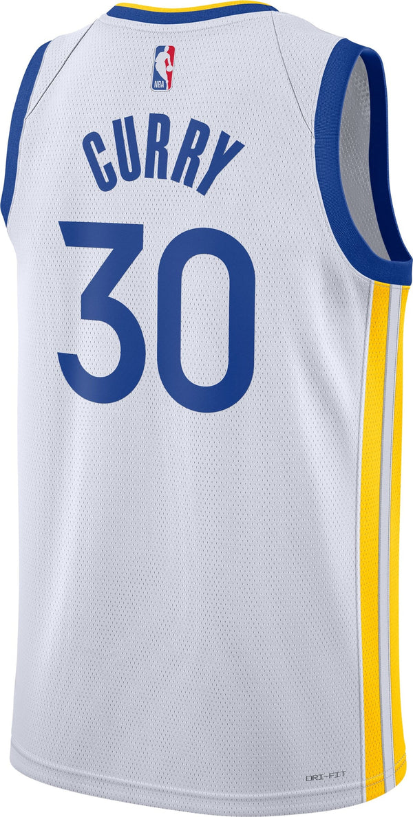 Curry #30 Golden State warriors white swingman shirt player version