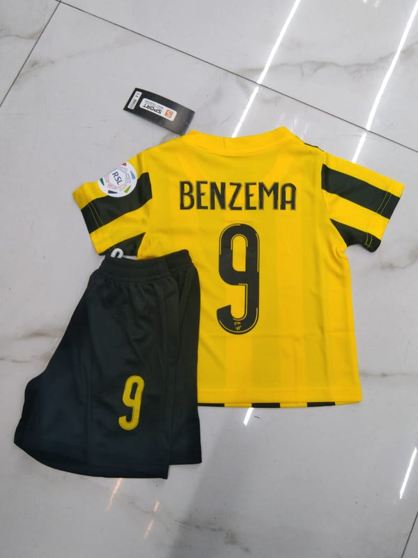 Karim Benzema Al Ittihad saudi pro league home kit for kids