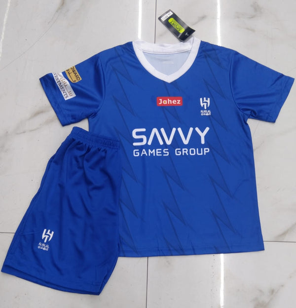 Rúben Neves #8 Al Hilal Saudi pro league jersey kit for kids