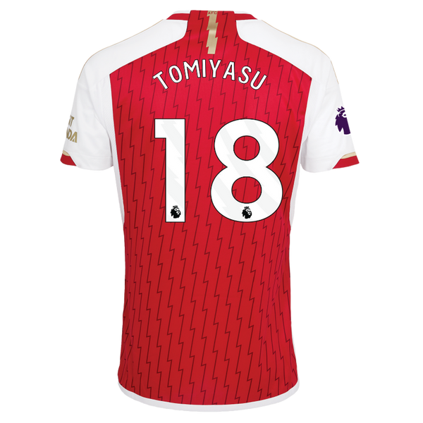 Takehiro Tomiyasu #18 Arsenal home jersey player version 23/24