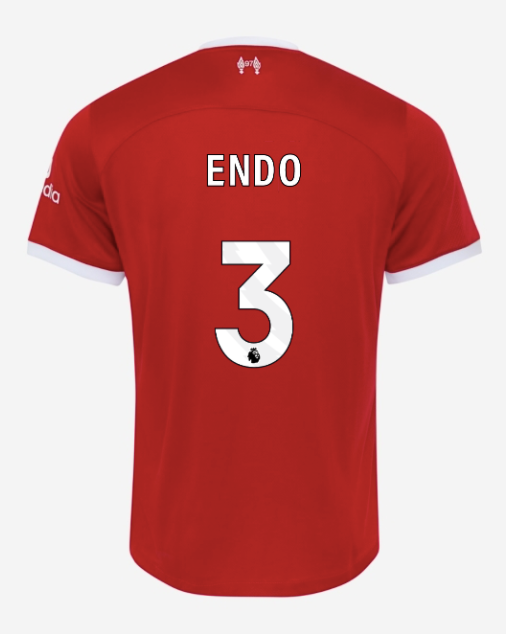 Wataru Endo Liverpool FC 2023/24 Nike Men's Home Stadium Premier League Soccer Jersey