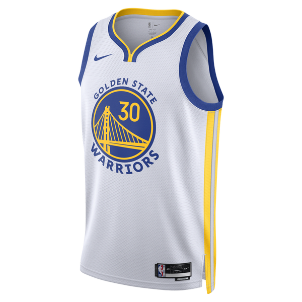 Curry #30 Golden State warriors white swingman shirt player version