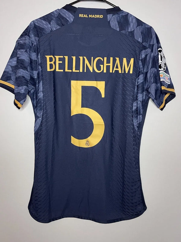 Bellingham #5 Real Madrid Champions League Away Player Edition Jersey 23/24