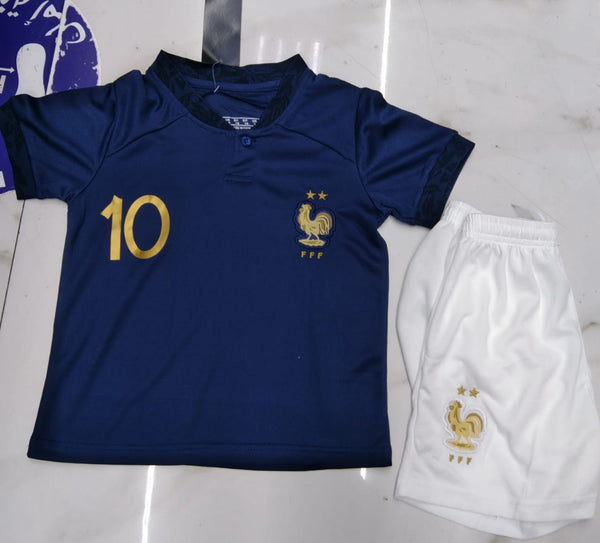 Mbappé #10 France full kit for youth