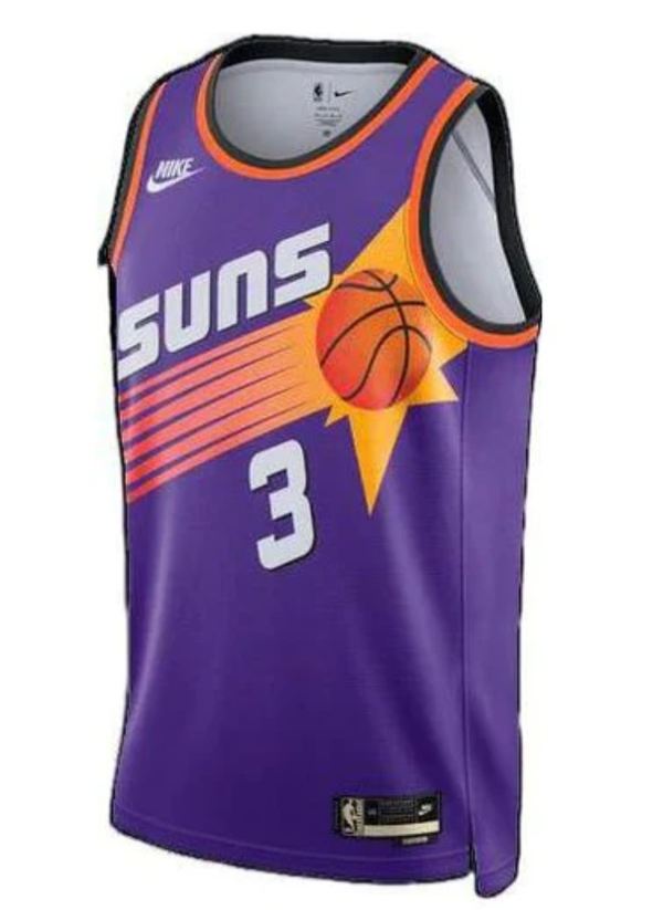 Nike Phoenix Suns Chris Paul 3 Purple Hardwood Classic Dri-FIT Swingman Jersey 2022/23