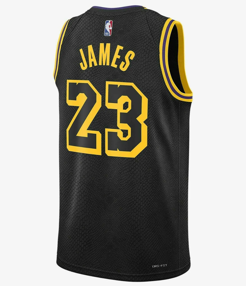LEBRON JAMES "23" NBA JERSEY SLEVELESS SHIRT Black GOLD