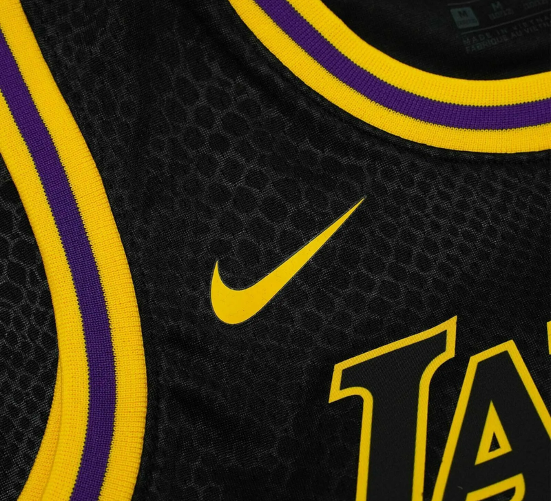 Nike NBA Lebron James LA Lakers #23 Jersey Size 48 Black Mamba